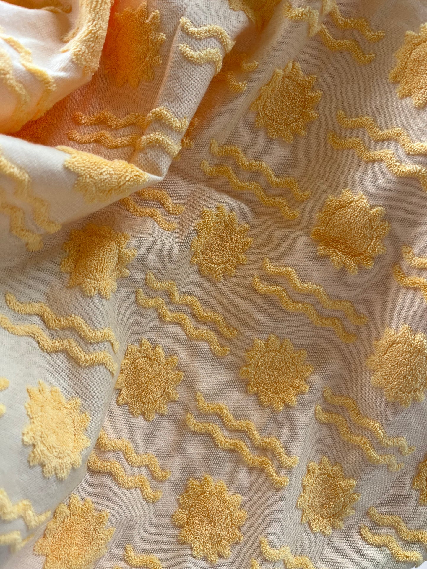 Sun- Jacquard cotton terry towel fabric