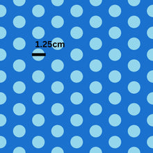 Load image into Gallery viewer, Royal blue polka dot