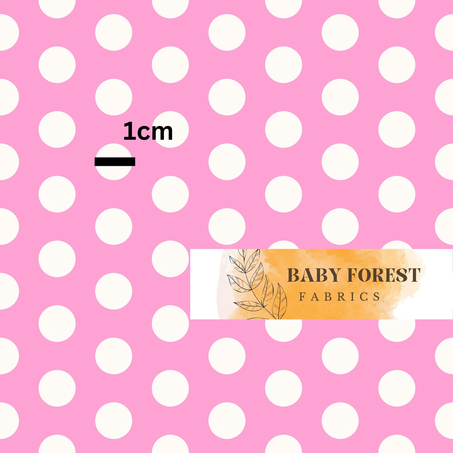 Bright Pink polka dot