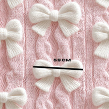 Load image into Gallery viewer, Knitted bow pink 3D