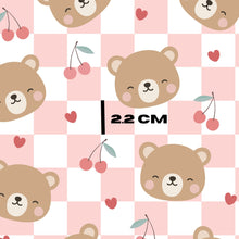 Load image into Gallery viewer, Pink teddy checks