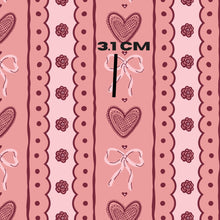 Load image into Gallery viewer, Dark rose coquette hearts