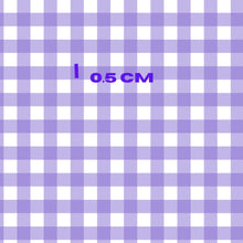 Load image into Gallery viewer, Bright colour block Purple gingham