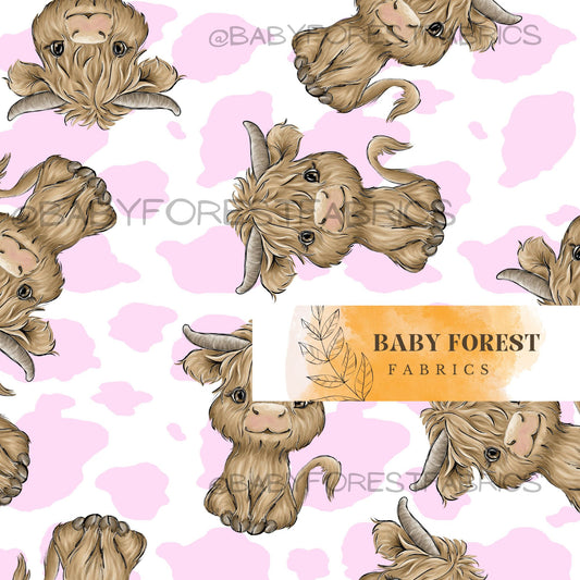 Rosy on pink cow spots