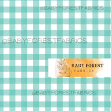 Load image into Gallery viewer, Bright colour block Green gingham