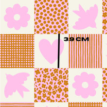Load image into Gallery viewer, Gold pink patchwork