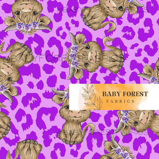 Cow on Purple leopard