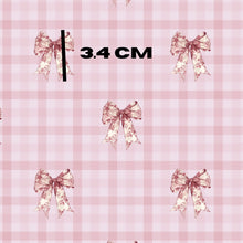 Load image into Gallery viewer, Dainty Bows On Gingham Pink Walandella