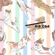 Load image into Gallery viewer, Pastel stripe dogs