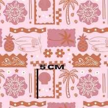 Load image into Gallery viewer, Pink brown surf girl patchwork