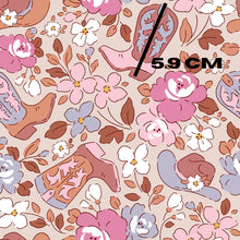 Load image into Gallery viewer, Purple pink floral cowgirl