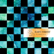 Load image into Gallery viewer, Black and green water checks