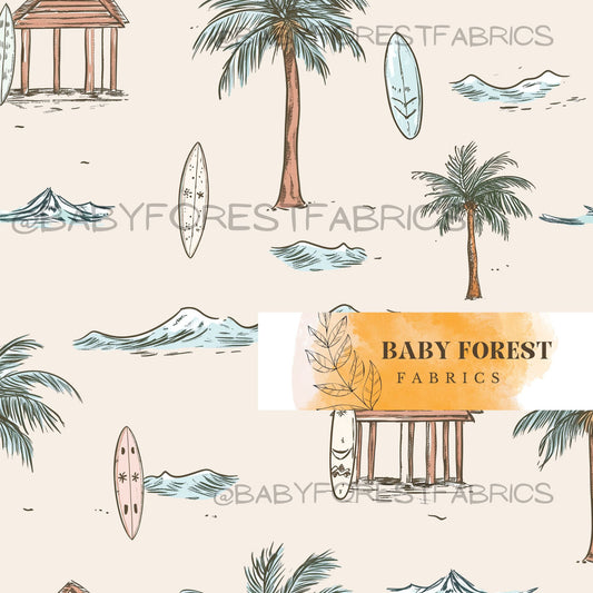 Beach huts beige