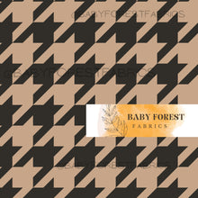 Load image into Gallery viewer, black brown houndstooth