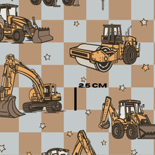 Load image into Gallery viewer, Blue brown construction check