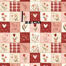 Load image into Gallery viewer, Pink Red Valentine patchwork