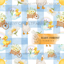 Load image into Gallery viewer, Ducks in pond blue