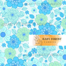 Load image into Gallery viewer, Bright blue florals