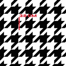 Load image into Gallery viewer, black and white houndstooth