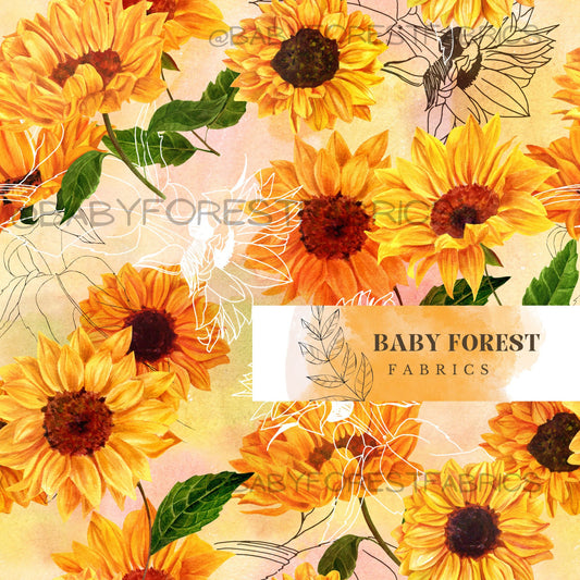 Sunbathing sunflowers