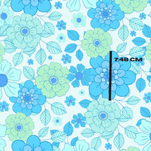 Load image into Gallery viewer, Bright blue florals