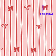 Load image into Gallery viewer, pink bow stripes