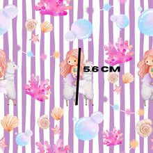 Load image into Gallery viewer, Mermaids & llamas purple