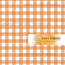 Load image into Gallery viewer, Bright colour block Orange gingham