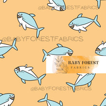 Load image into Gallery viewer, Prue Melanie Summer Sharks Tossed Mint Yellow