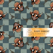 Load image into Gallery viewer, Bull Heads green checks