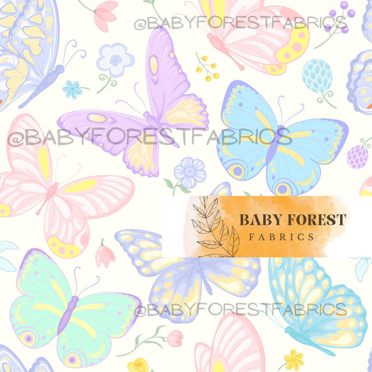 Pastel butterflies
