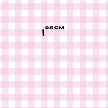 Load image into Gallery viewer, Soft pink gingham Pastel rainbow