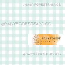 Load image into Gallery viewer, Soft mint gingham Pastel rainbow