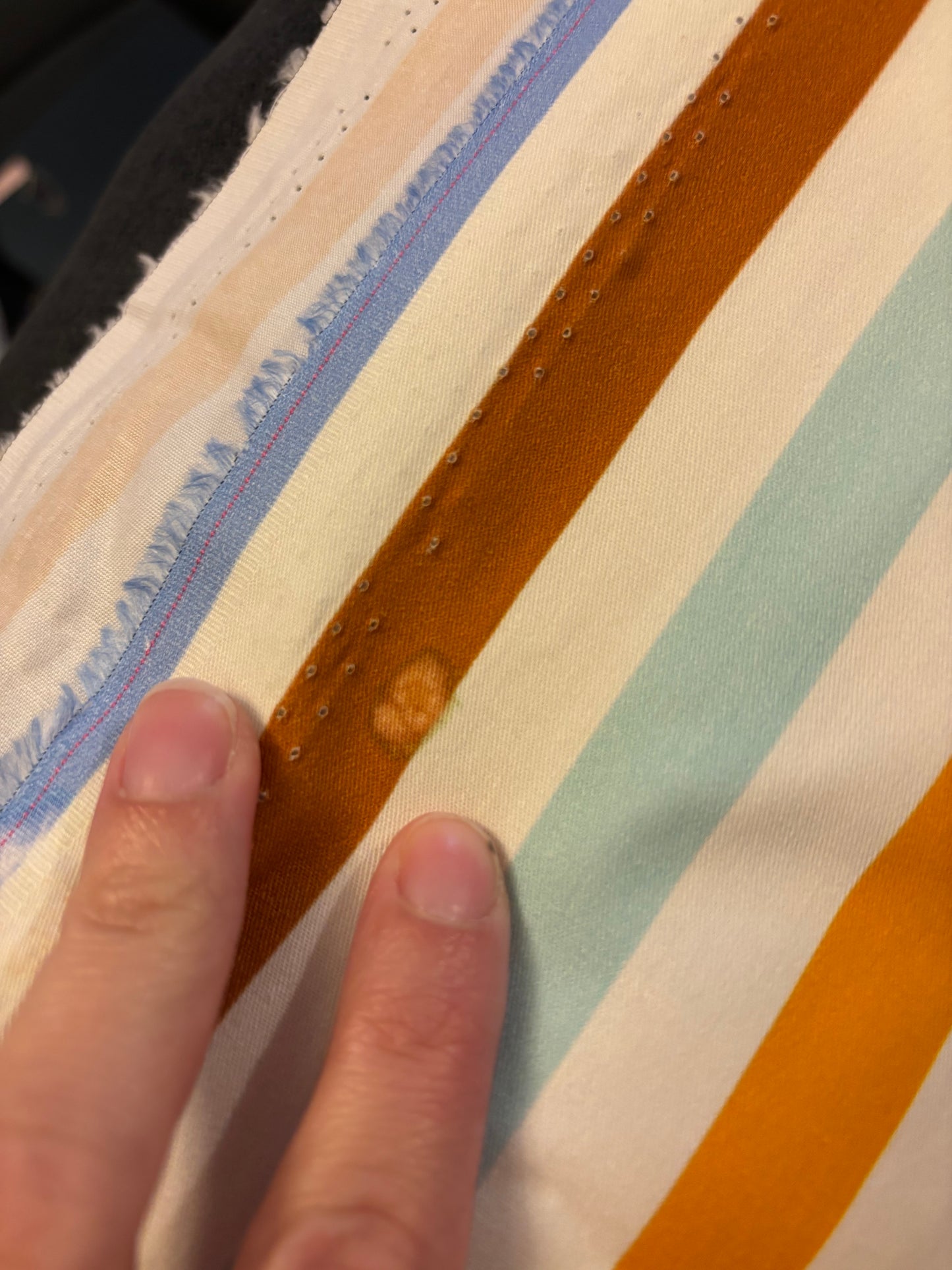 Boho Stripes with small print error