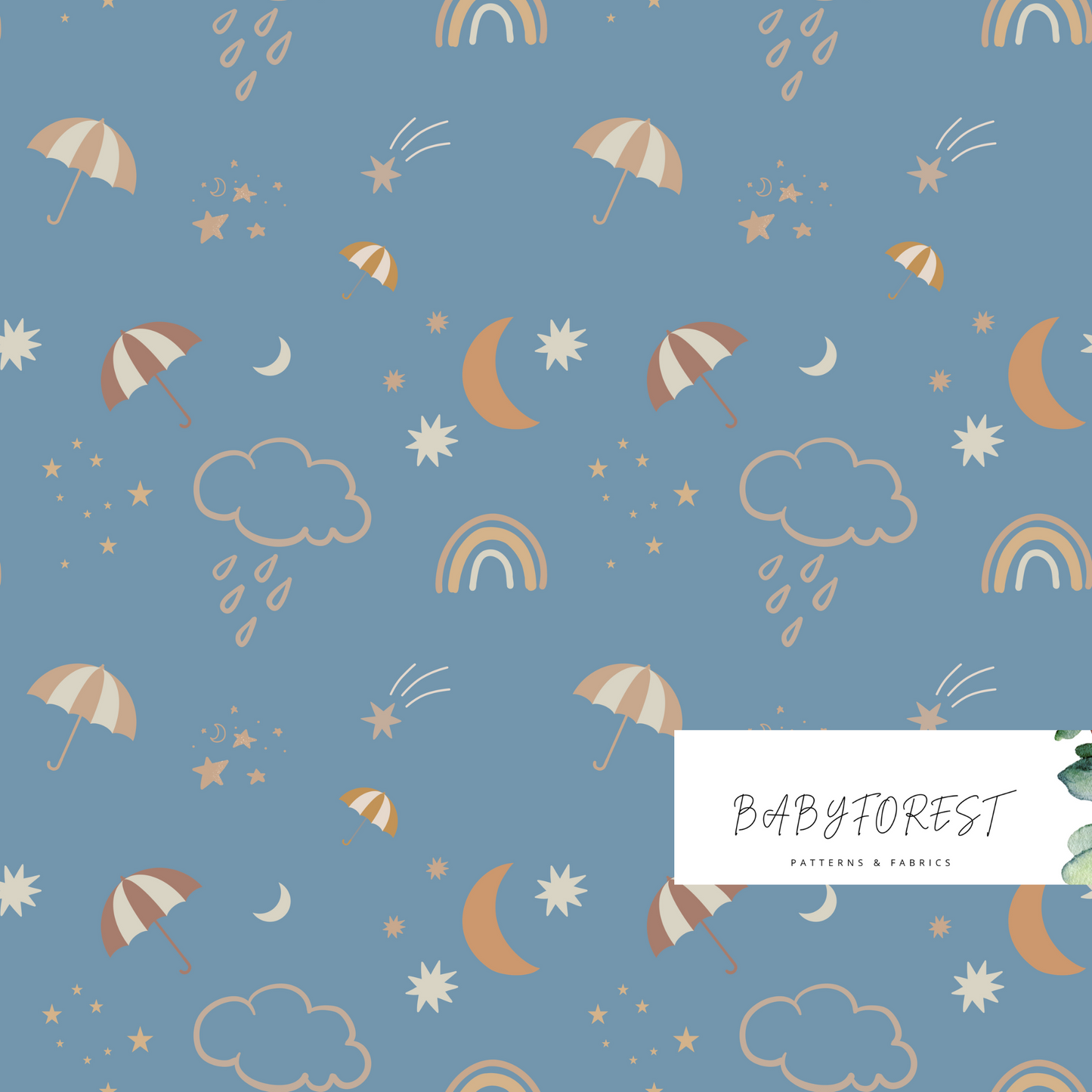 Rainy day Seamless Pattern