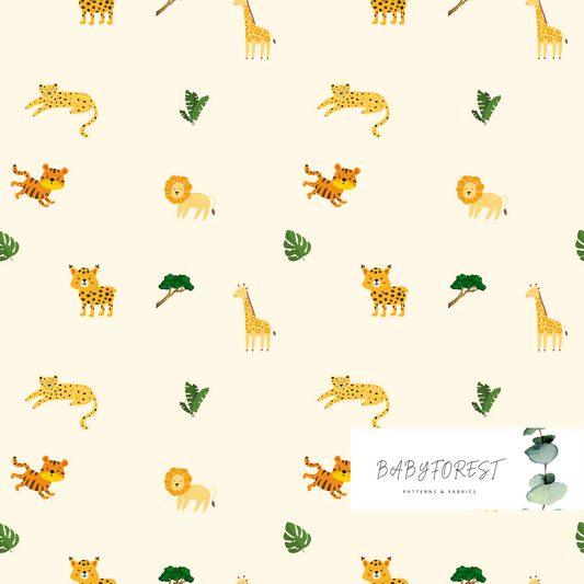 jungle seamless pattern for PUL or softshell