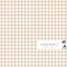 Load image into Gallery viewer, Light Sand Gingham