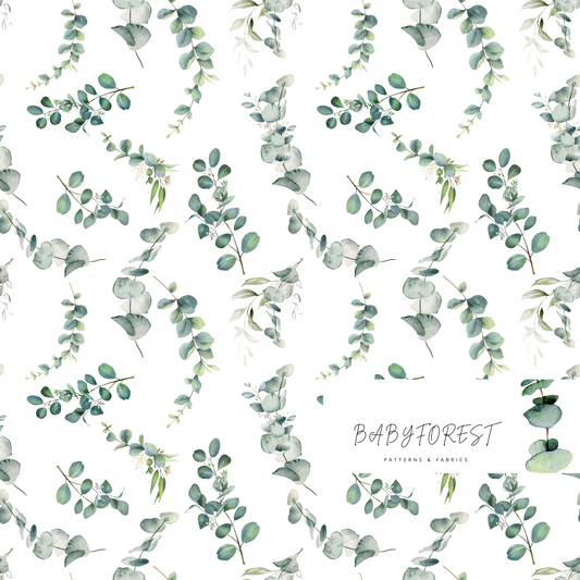 Eucalyptus Seamless Pattern