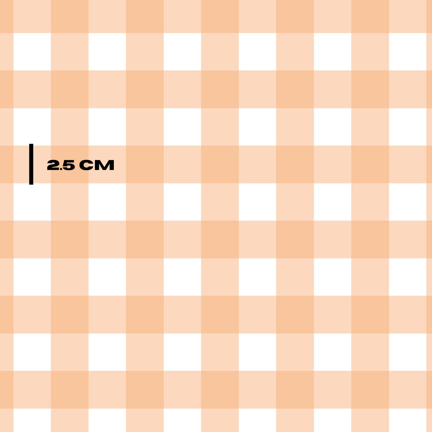 Peach gingham