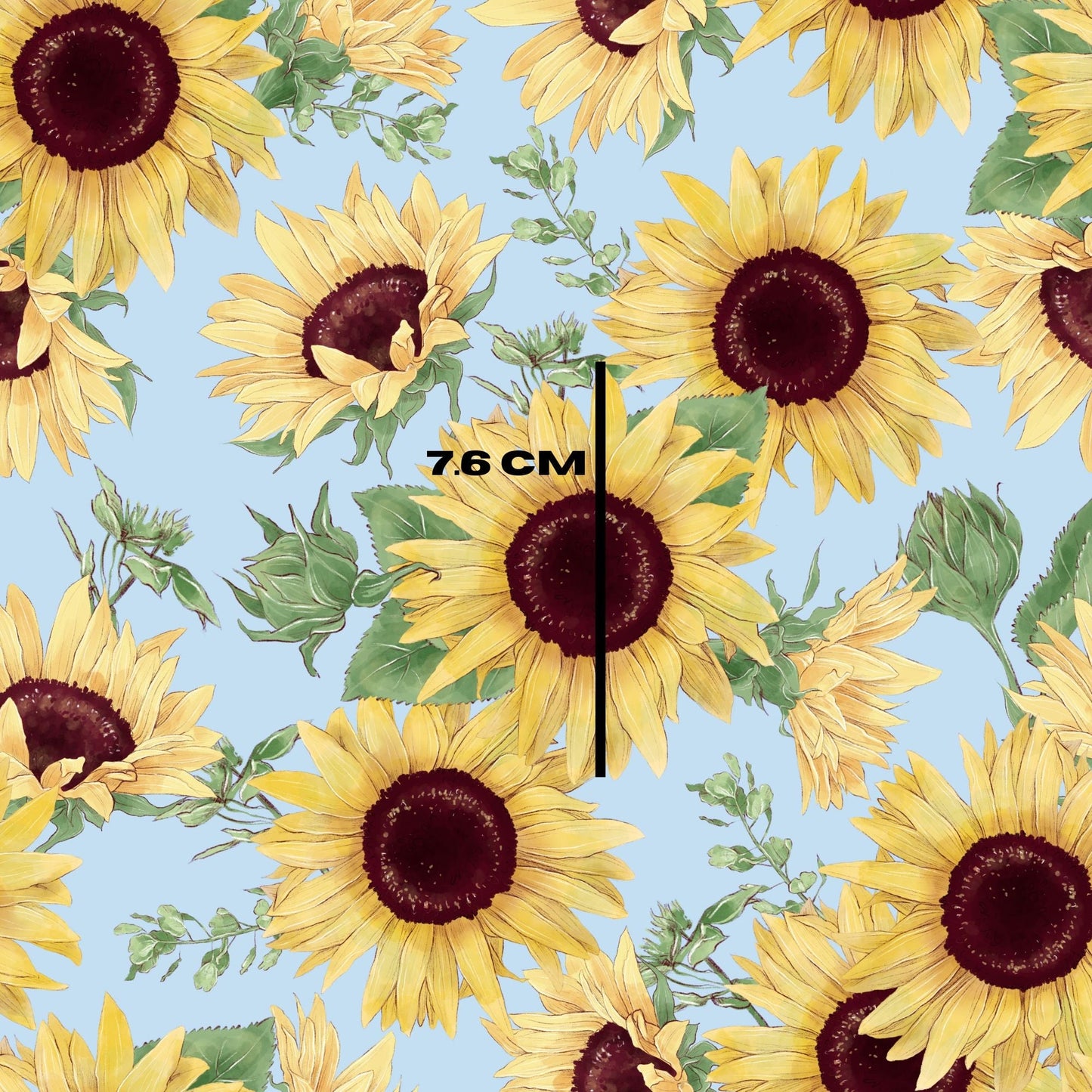 Sunflowers on blue