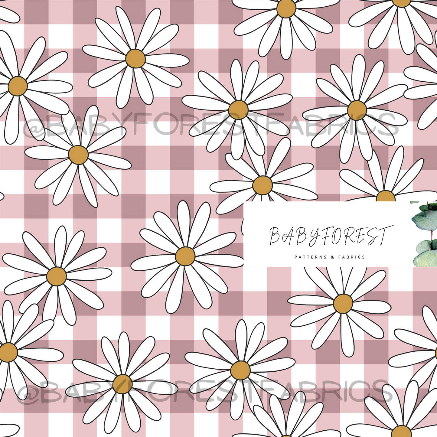 Gingham daisy