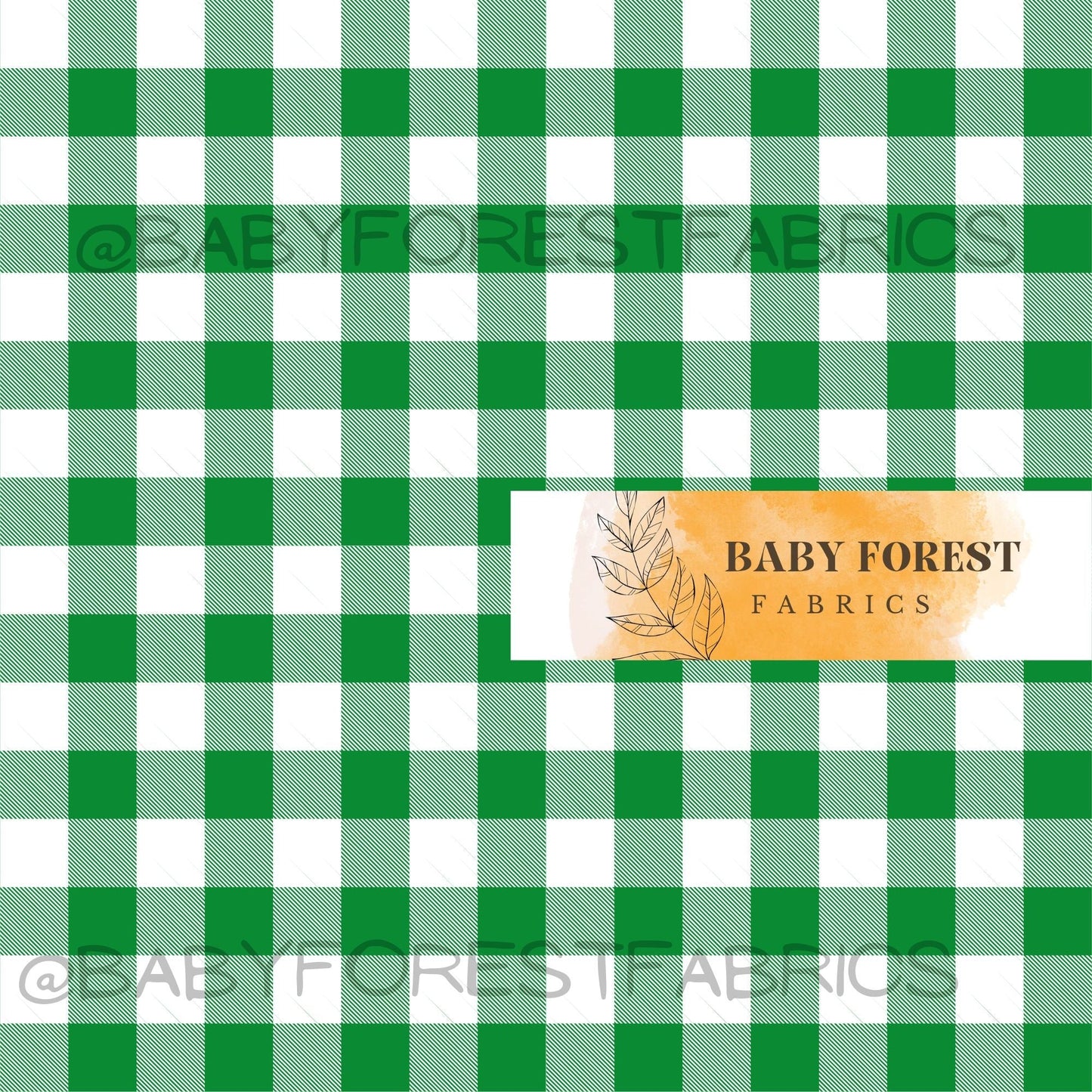 Dark green gingham
