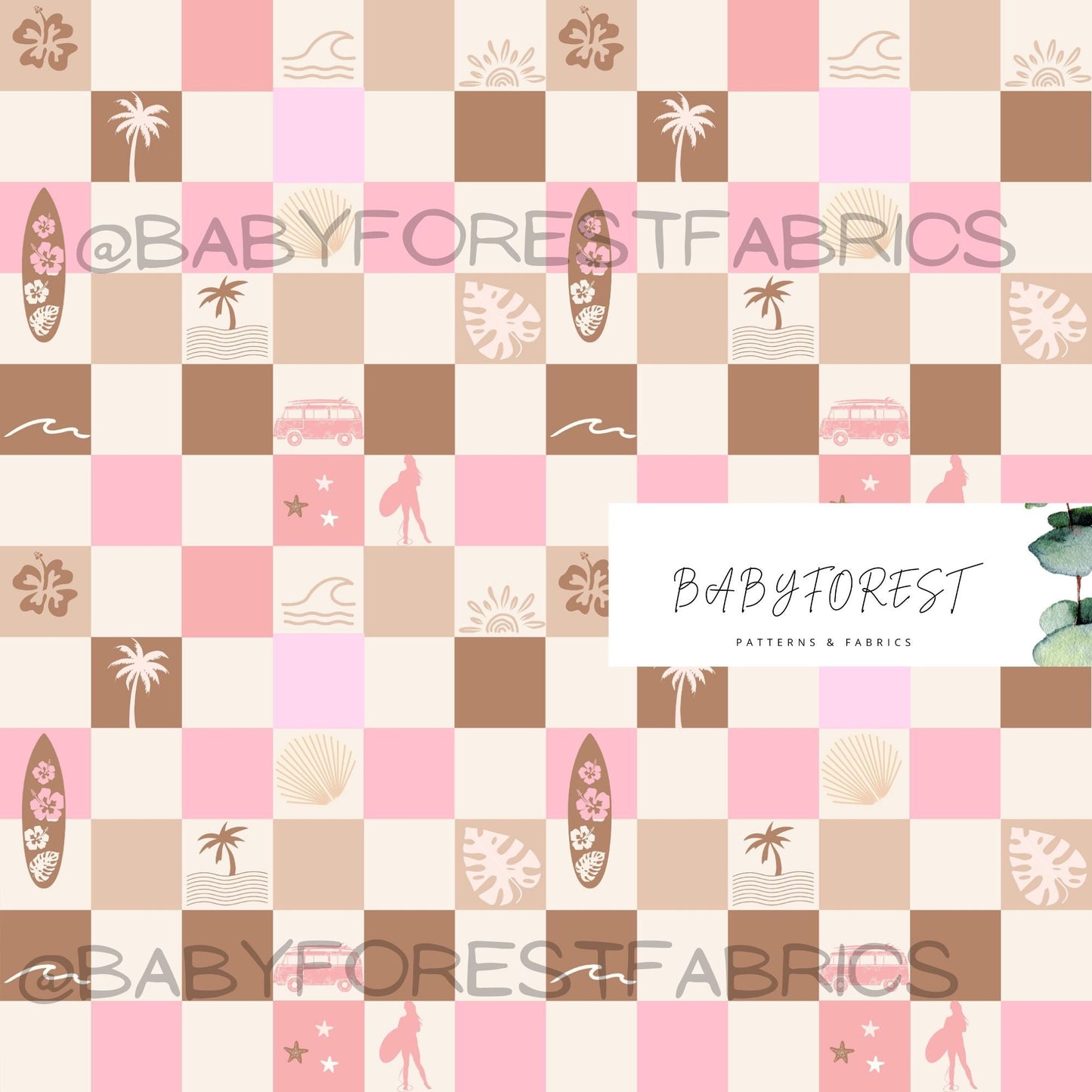 Pink surf checks