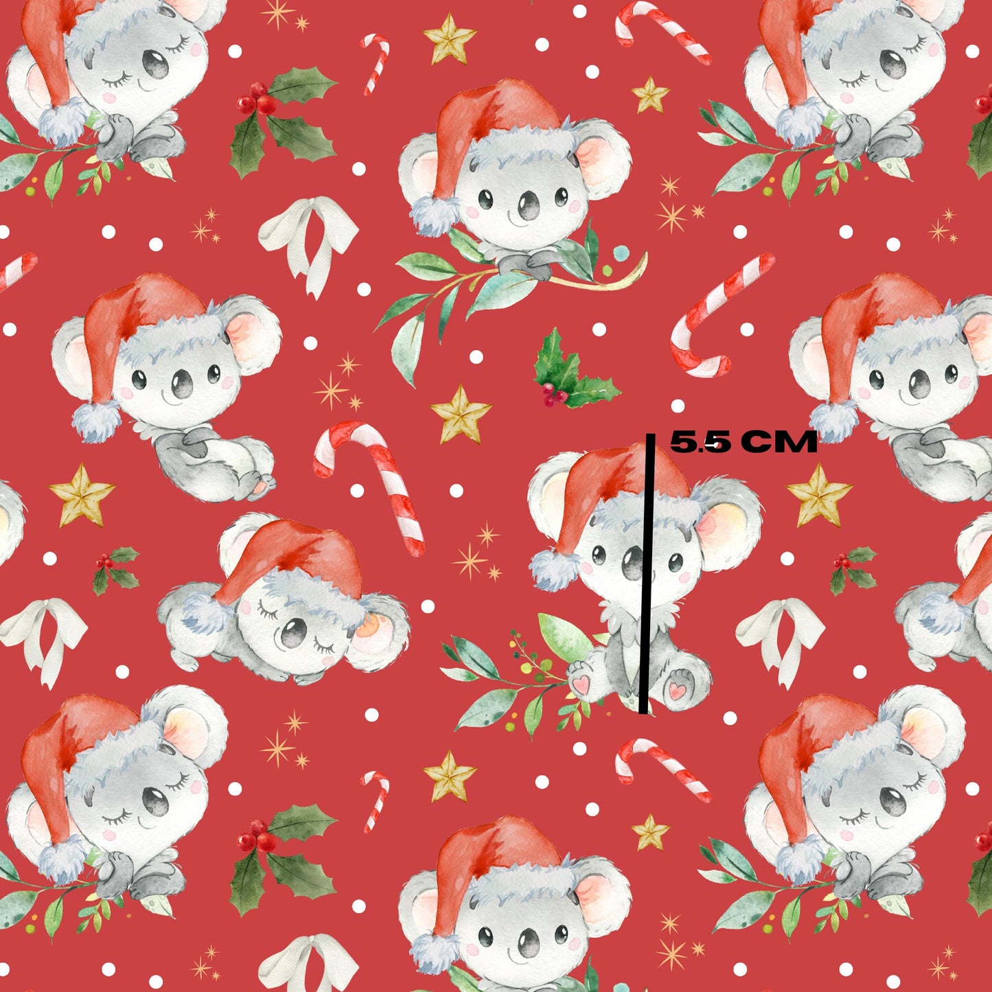 Christmas Koala red
