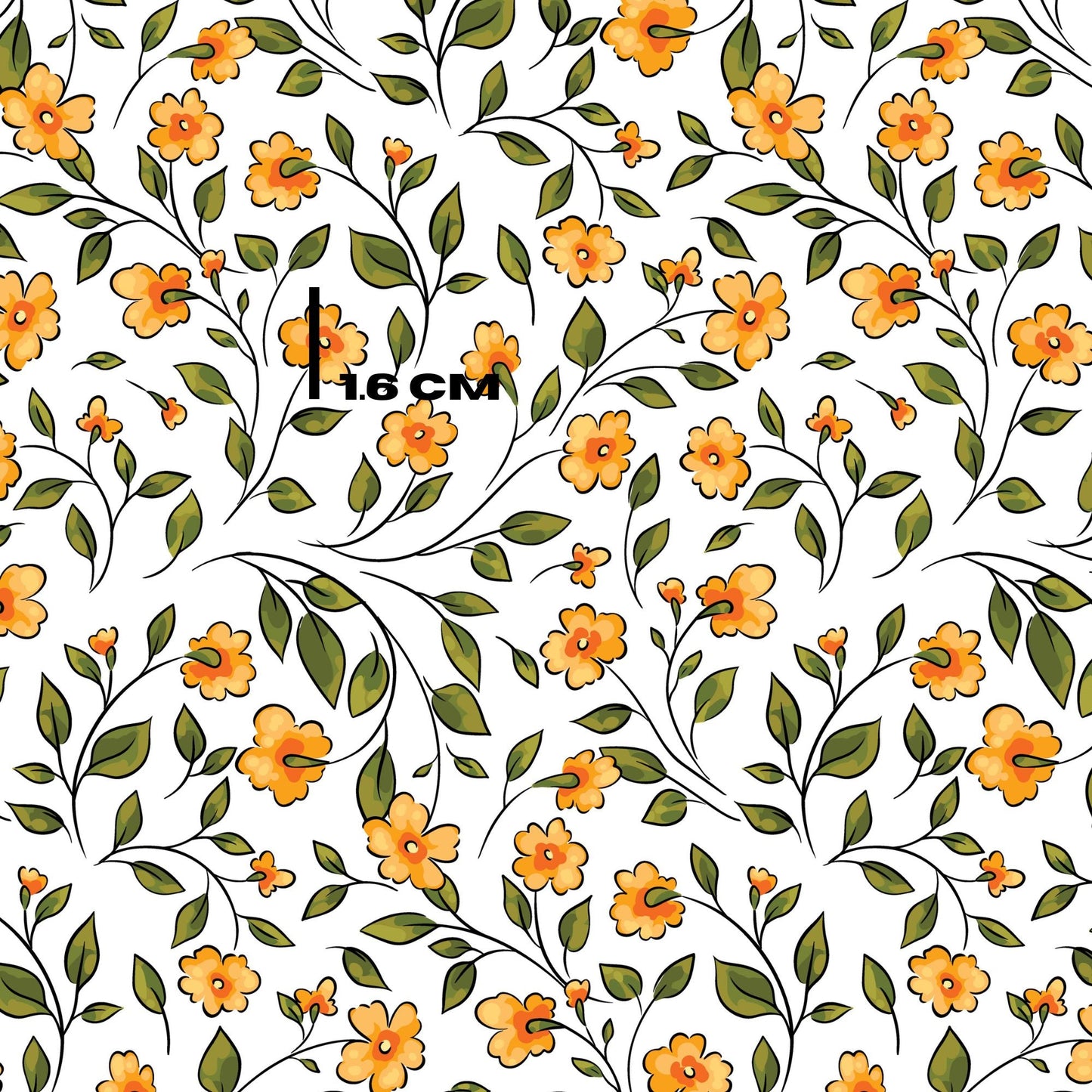 Minni mustard Florals