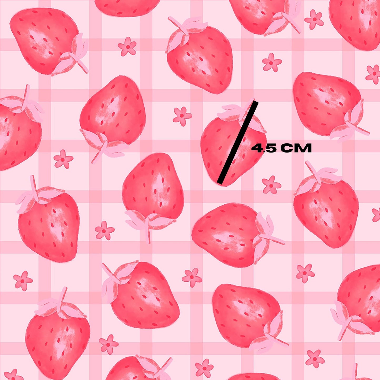 Dark strawberry grid large scale