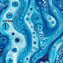 Load image into Gallery viewer, Dotted Abstract Art blue