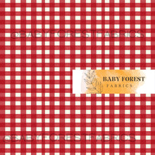 Load image into Gallery viewer, Dark red gingham