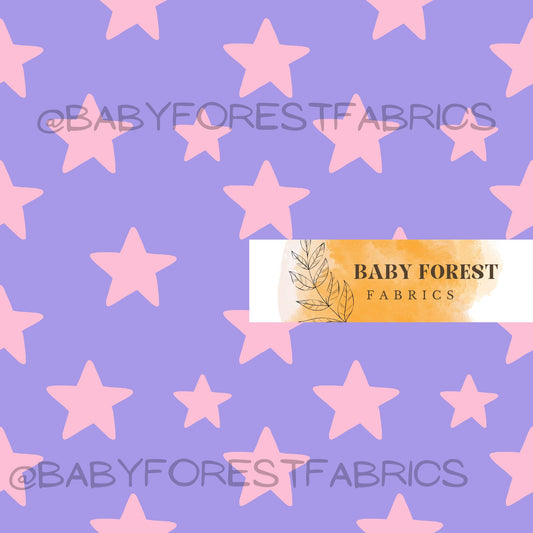 Purple pink stars