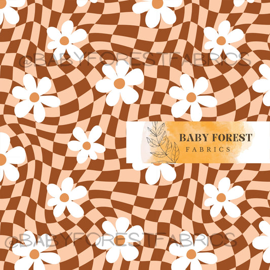 Daisy swirl checks